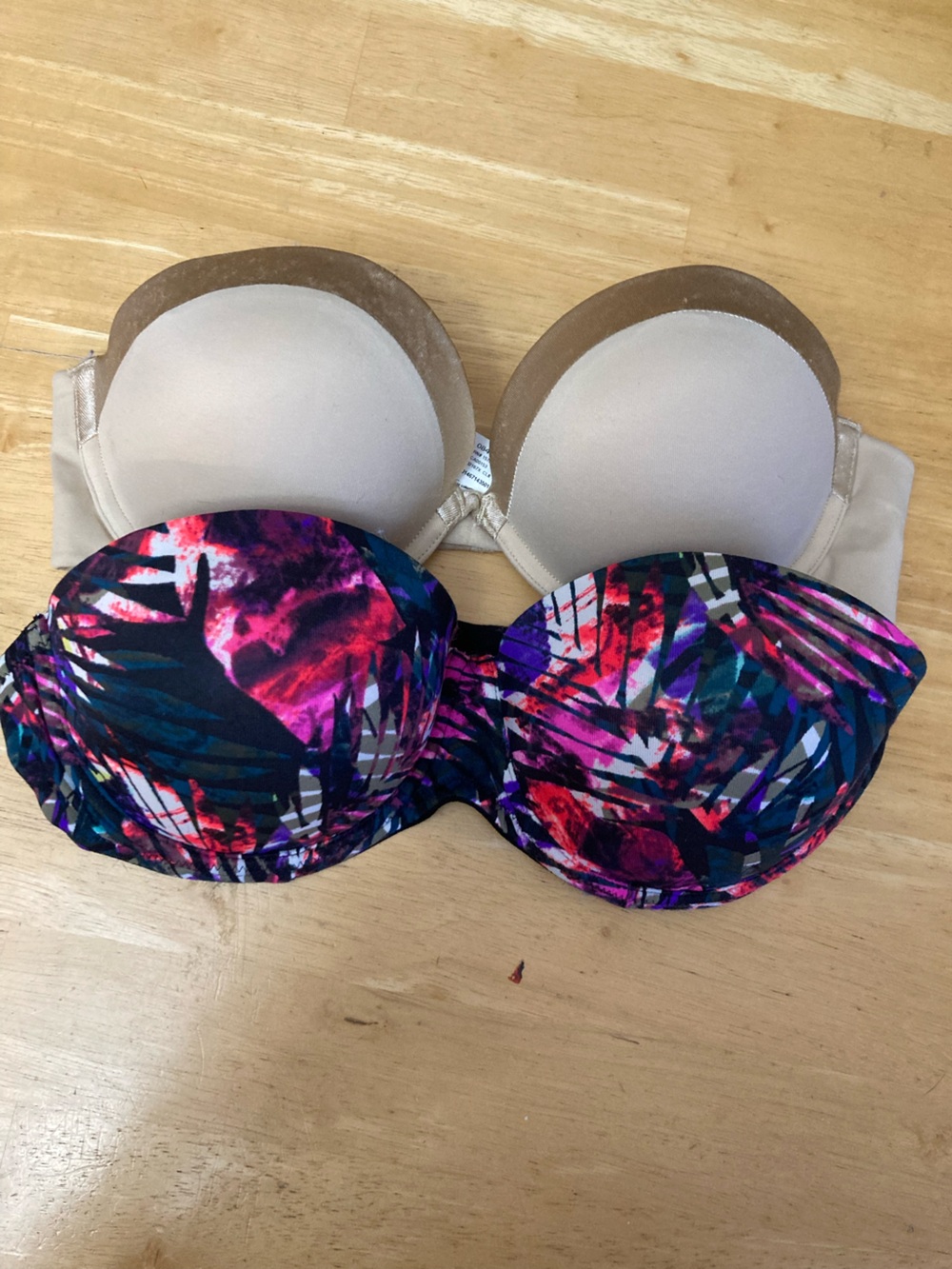 PINK Victoria's Secret Multicolor Floral-Leaf One-Piece